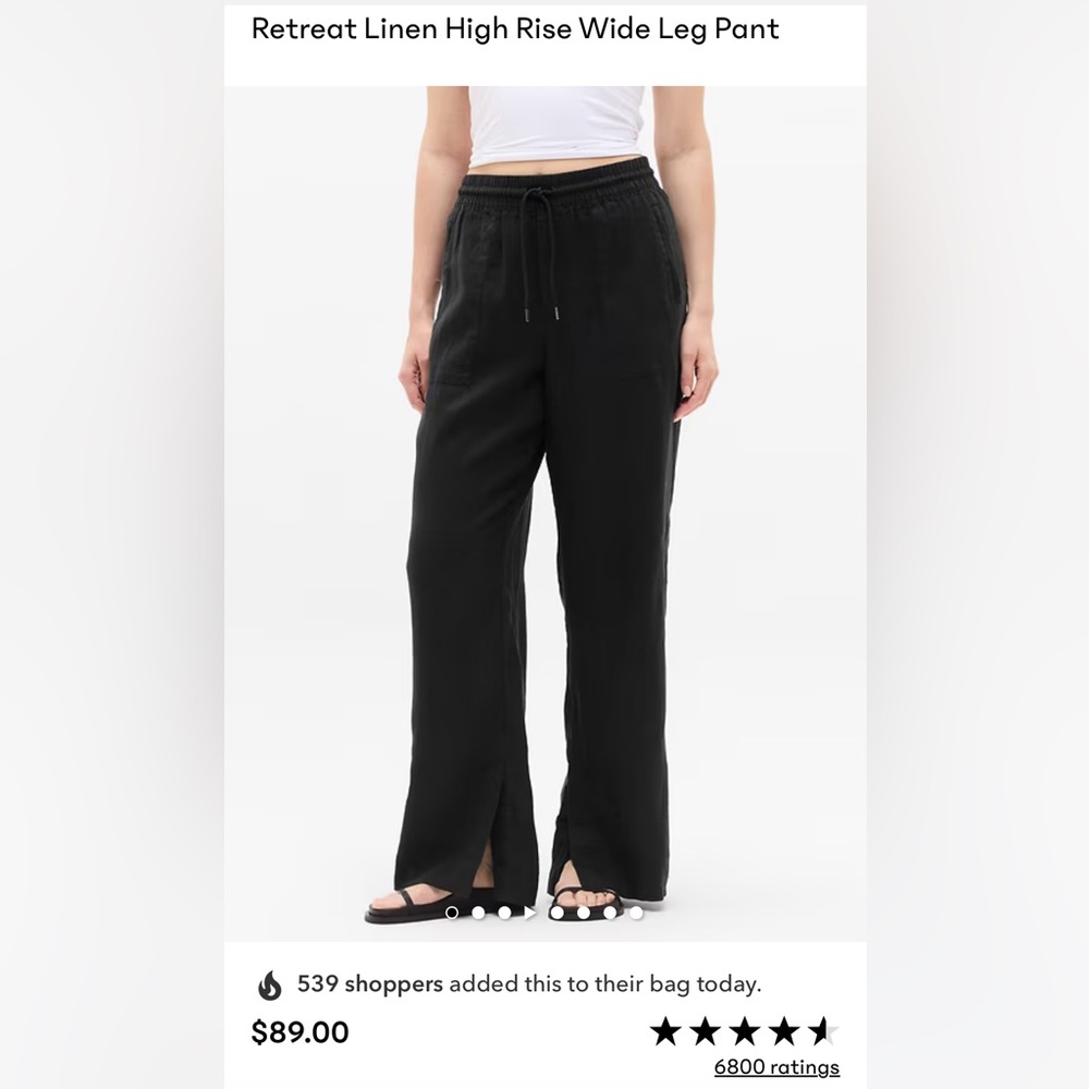 Athleta Retreat Linen Pants (Tall)